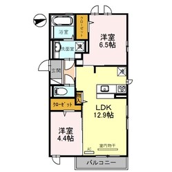 D-room　Westの物件間取画像